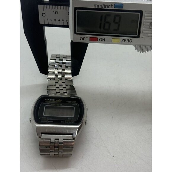 Casio Lithium Alarm Chronograph 83QS-27 Quartz Battery Men Watch Japan Stainless - Picture 6 of 7